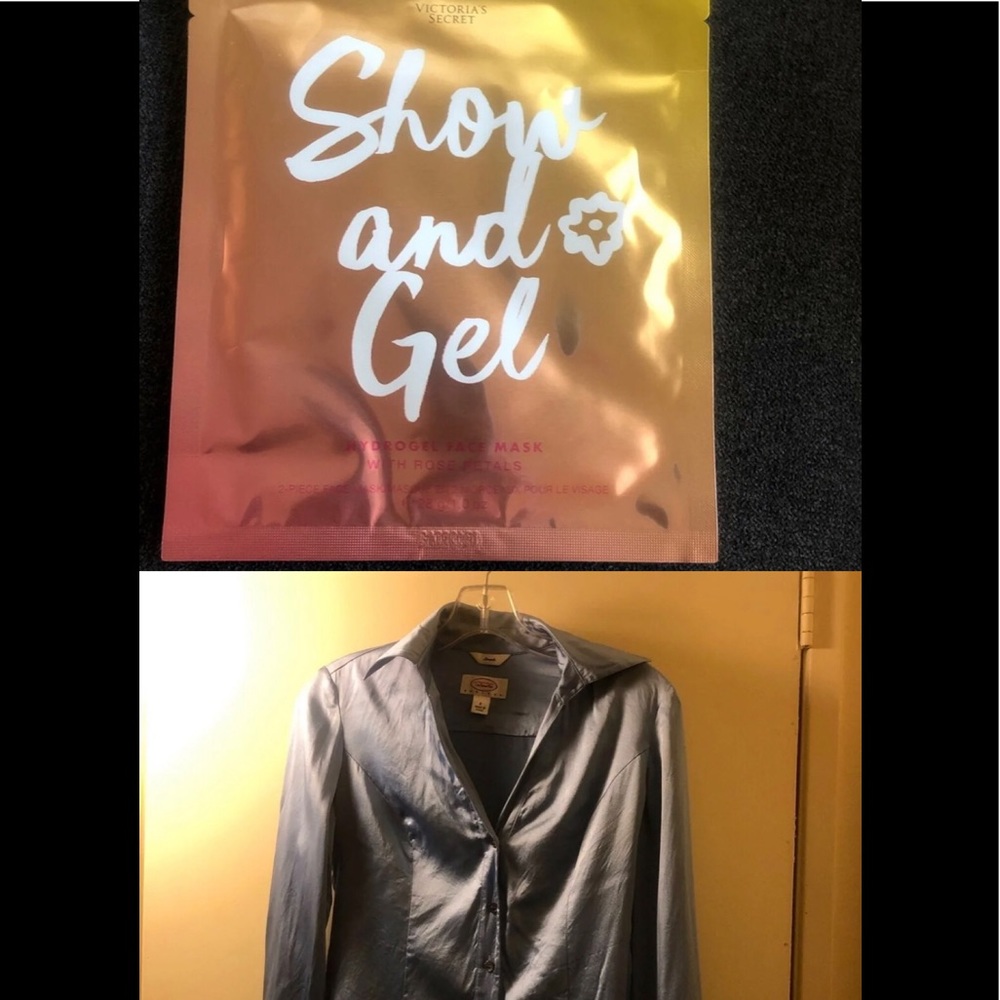 Talbots Petites blouse FREE Victoria’s Secret mask